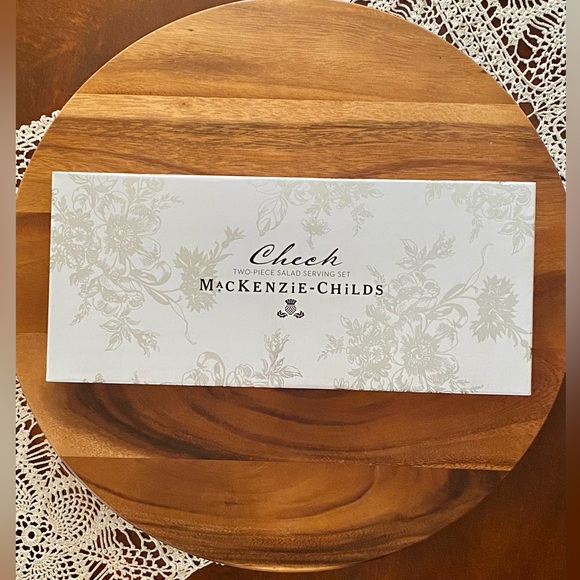 MacKenzie-Childs Check Salad Serving Set ✨NWT✨ - Picture 5 of 6